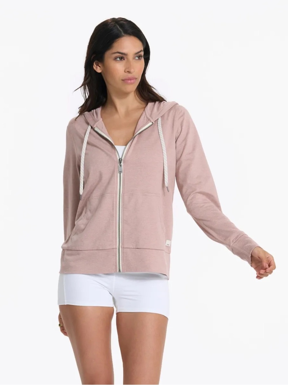 Vuori Halo Performance Hoodie 2.0 In Dogwood Heather Size M